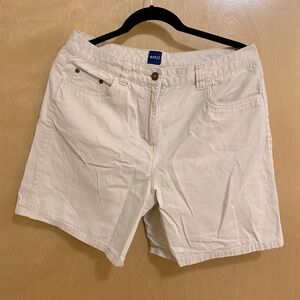 Basic tan denim shorts